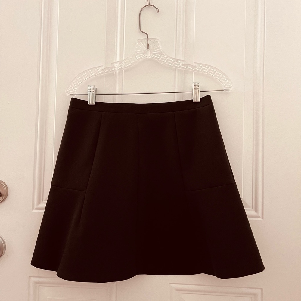J. Crew Flared little Black Mini Skirt